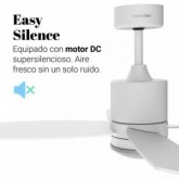 VENTILADOR DE TECHO BLANCO MIDI SILENCIOSO DC 122 CM