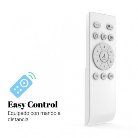 VENTILADOR DE TECHO BLANCO MIDI SILENCIOSO DC 132 CM