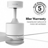 VENTILADOR DE TECHO BLANCO MIDI SILENCIOSO DC 132 CM