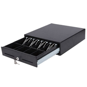 CAJON MONEDAS MUSTEK 33X33 HS-330 RJ11 NEGRO