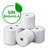 ROLLO TERMICO 80X80MM SIN BISFENOL A 65GR C/50