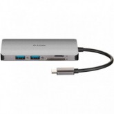 HUB USB D-LINK TIPO C 3.0 2USB/1 THU 3/1 HDMI/1 LECTOR SD