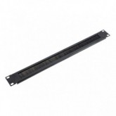 PANEL FRONTAL 19"CIEGO GUÍA CABLE CON CEPILLO 1 U. PA 1901 N