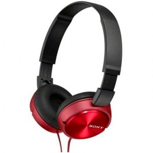 AURICULAR SONY ZX310AP ROJO/PLEGABLE/SMARTPHONES