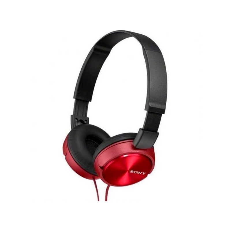 AURICULAR SONY ZX310AP ROJO/PLEGABLE/SMARTPHONES