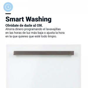 LAVAVAJILLAS MARMARA 4060W INTEGRABLE CRISTAL BLANCO 60CM