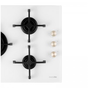 ENCIMERA CRISTAL GAS MAIA W-PLUS 3 FUEGOS DESIGN BLANCA