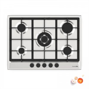 ENCIMERA GAS POLARIS 4005 INOX 5 FUEGOS