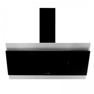 CAMPANA DECORATIVA ANDRES 4090B NEGRA/INOX 90CM