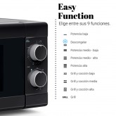 MICROONDAS SPEEDYBAKE CON GRILL 20 L 800W NEGRO
