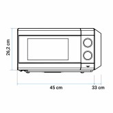 MICROONDAS SPEEDYBAKE CON GRILL 20 L 800W NEGRO