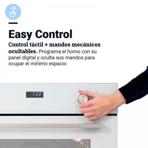 HORNO MULTIFUNCIÓN YASUR 4009W CRISTAL BLANCO DIGITAL