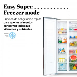 FRIGORÍFICO AMERICANO BAIKAL 3012X NO FROST 177 CM INOX