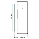 FRIGORÍFICO VERTICAL ONEGA 3003X NO FROST 185 CM INOX A+