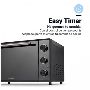 MINI HORNO CONVECCIÓN HEALTHYBAKE 48 L 2000W FULL BLACK