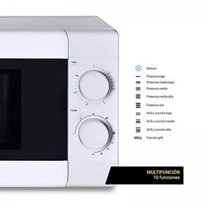 MICROONDAS WAVECHEF CON GRILL 20 L 700W BLANCO