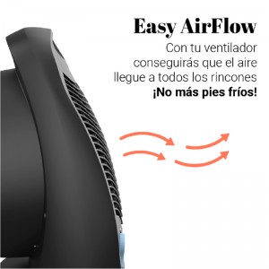 TERMO VENTILADOR COPACABANA VERTICAL NEGRO/AZUL 2000W