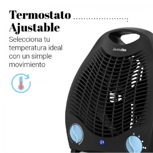 TERMO VENTILADOR COPACABANA VERTICAL NEGRO/AZUL 2000W