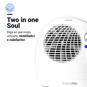 TERMO VENTILADOR HORIZONTAL COPACABANA 2000W BLANCO