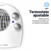 TERMO VENTILADOR HORIZONTAL COPACABANA 2000W BLANCO
