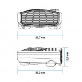 TERMO VENTILADOR HORIZONTAL COPACABANA 2000W BLANCO