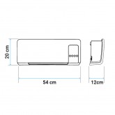 SPLIT DE BAÑO PUNTA CANA 2000W DIGITAL