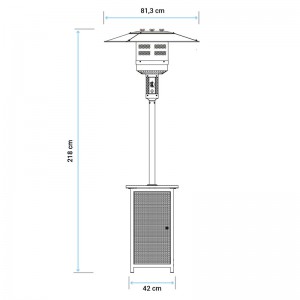 ESTUFA FAMARA 4003SR DE EXTERIOR TIPO SETA RATTAN