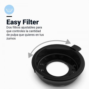 EXPRIMIDOR DE VASO JUICY 40/OB 40W NEGRO