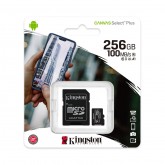 MICRO SDXC KINGSTON 256GB SELECT 80R CL10 UHS-I CARD +
