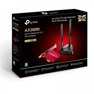 ADAPTADOR TP-LINK WIFI PCIE 3000MBPS WIFI 6 TX3000E 