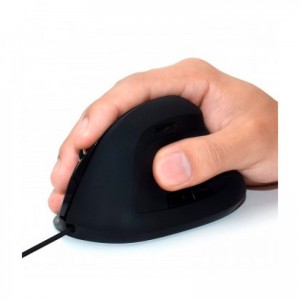 RATON EWENT VERTICAL ERGONOMICO OPTICO USB2.0 EW3157  NEGRO