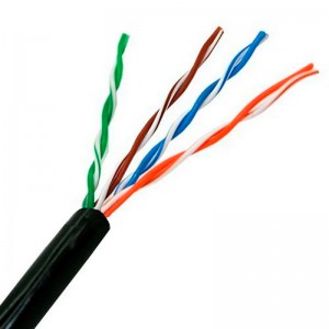 BOBINA AISENS CABLE RJ45 EXTERIORES UTP CAT.5E 305MT NEGRO