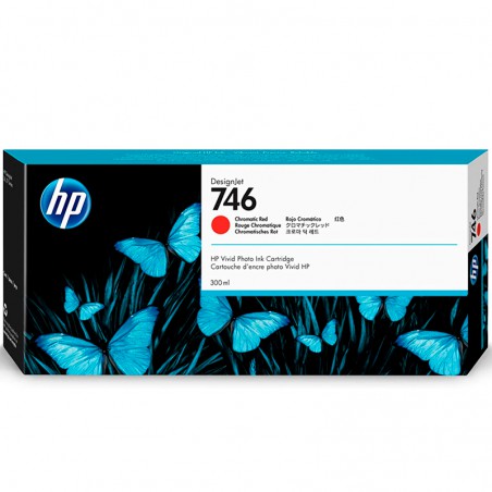 INK JET HP ORIG. P2V81A Nº746 300ML ROJO