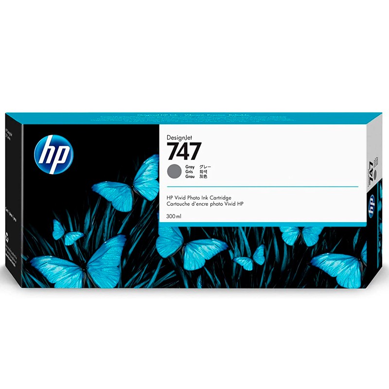 INK JET HP ORIG. P2V86A Nº747 300ML GRIS