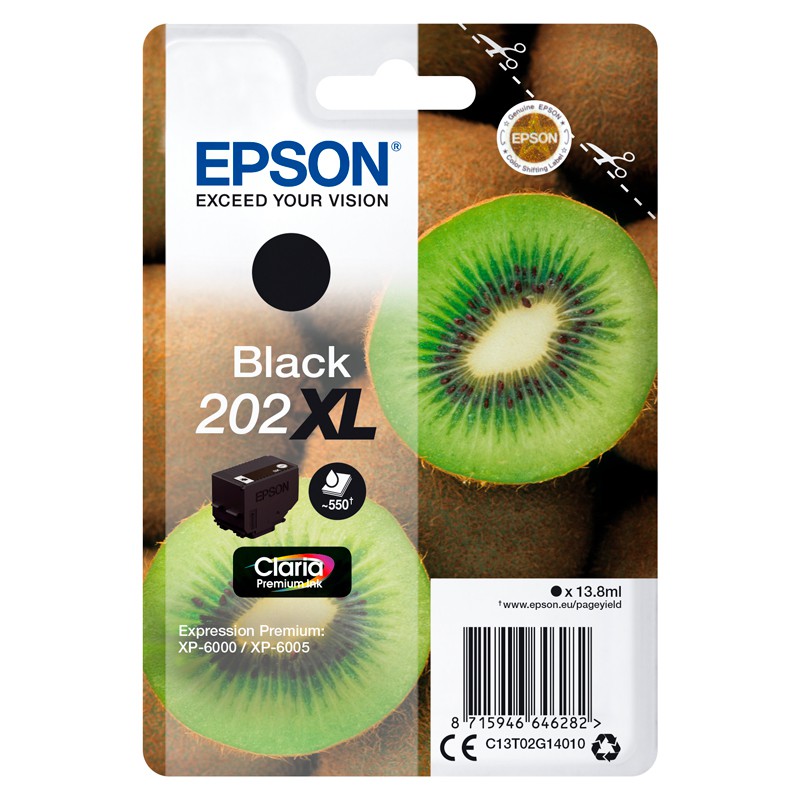 INK JET EPSON ORIG.C13T02G14010 202XL NEGRO 