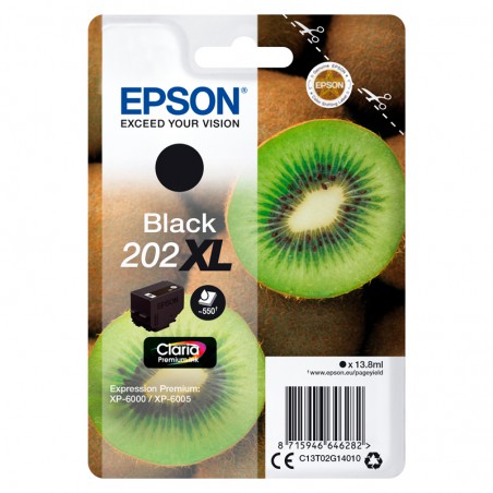 INK JET EPSON ORIG.C13T02G14010 202XL NEGRO 