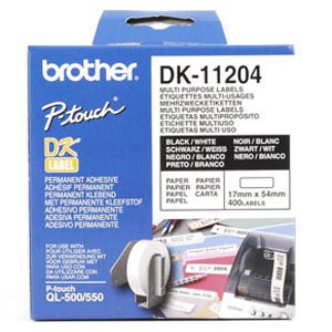 ETIQUETA BROTHER 17 X 54 MM DK11204(400 ETIQ)