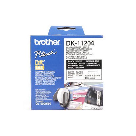 ETIQUETA BROTHER 17 X 54 MM DK11204(400 ETIQ)