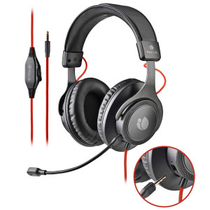 AURICULARES NGS CROSS TRAIL/ CON MICRÓFONO/ JACK 3.5/ NEGROS