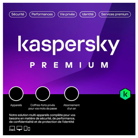 SOFT.KASPERSKY ELEC.ANTIV.PREM+SOP.10 US 5 CUENTA KPM 1 AÑO 