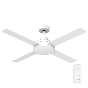VENTILADOR DE TECHO BASE BLANCA 4 ASPAS 120 CM. 55W SIN LUZ