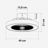 VENTILADOR DE TECHO TIPO BOX COLOR BLANCO 50CM WIFI
