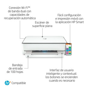 MULTIFUNCION HP ENVY 6020E WIFI/DUPLEX BLANCA