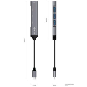 HUB USB AISENS TIPO-C 4 X USB A109-0541