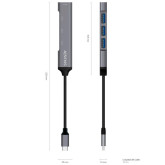 HUB USB AISENS TIPO-C 4 X USB A109-0541