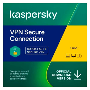 SOFTWARE KASPERSKY VPN 3 US 1 AÑO 