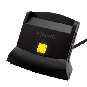 LECTOR DE DNI USB TIPO-C AISENS NEGRO ASCR-SN04CSD-BK