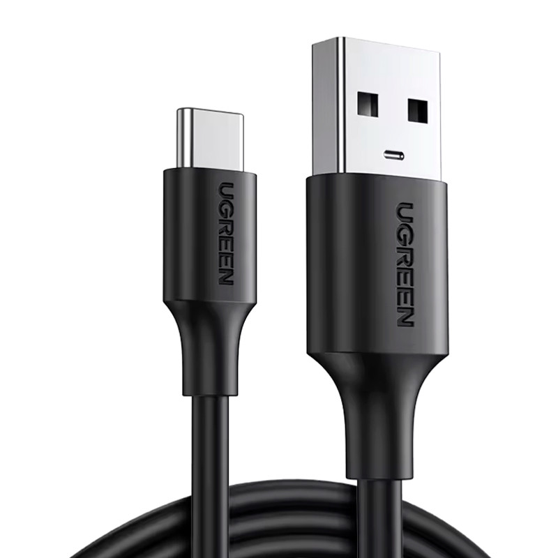 CABLE UGREEN  USB 2.0 TIPO C - 3 METROS  NEGRO
