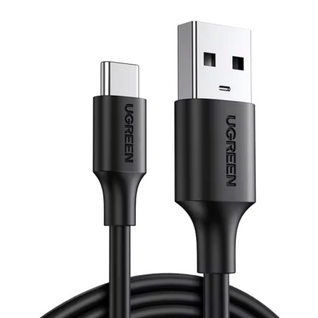 CABLE UGREEN  USB 2.0 TIPO C - 3 METROS  NEGRO
