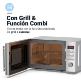 MICROONDAS 20 LITROS. GRILL. CONTROL DIGITAL. INOX